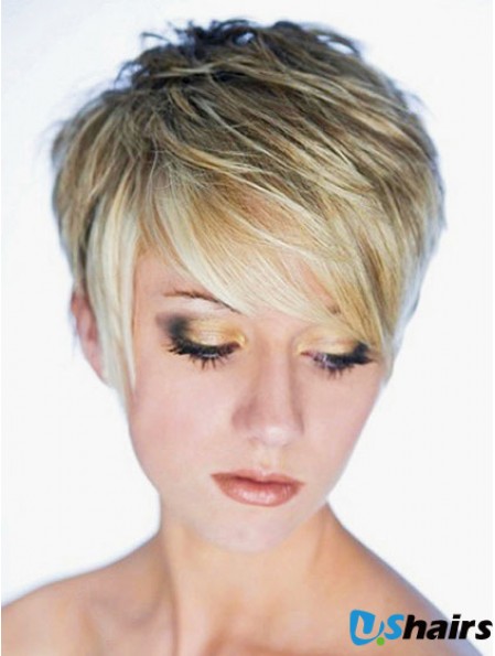 Best Synthetic Wig Boycuts Cropped Length Blonde Color