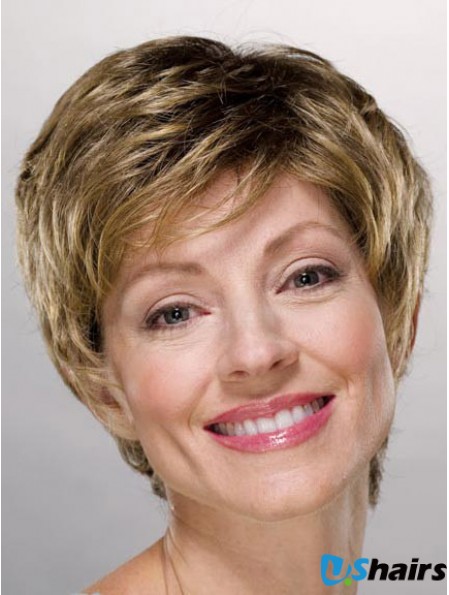 Ladies Wigs Cheap Synthetic With Capless Boycuts Short Length