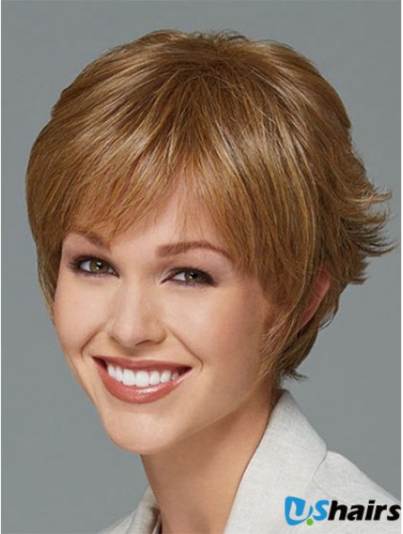 Short Boycuts Straight Blonde New Synthetic Wigs