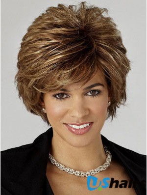 Wavy Brown Cheapest Short Classic Wigs