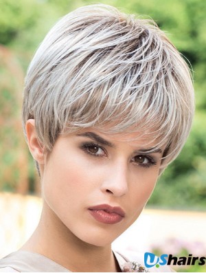 Fashion 6 inch Straight Boycuts Short Wigs