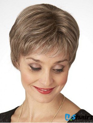 Good Brown Short Straight Classic Lace Front Wigs