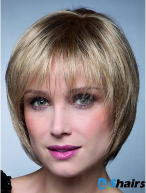 Short Bobs Straight Blonde Top Synthetic Wigs