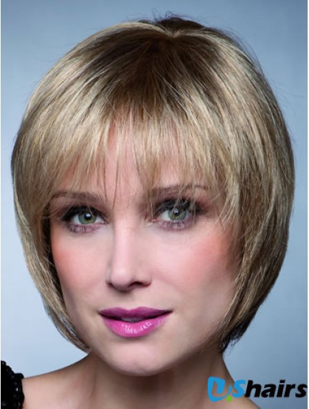 Short Bobs Straight Blonde Top Synthetic Wigs