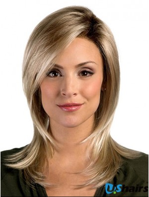 Good Synthetic Wigs UK With Capless Shoulder Length Straight Style