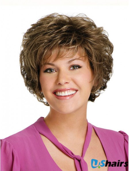 Curly Brown Discount Short Classic Wigs