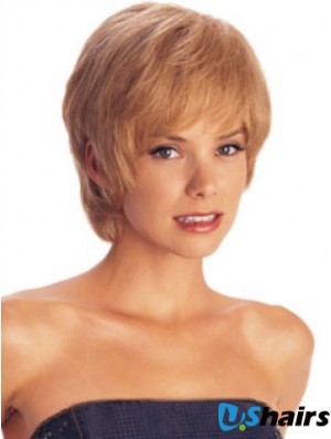 Short Layered Straight Auburn Amazing Synthetic Wigs