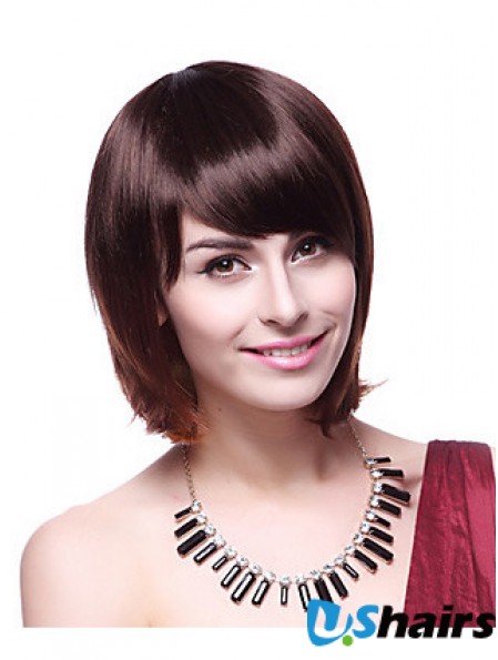 Chin Length Bobs Straight Auburn Fabulous Synthetic Wigs