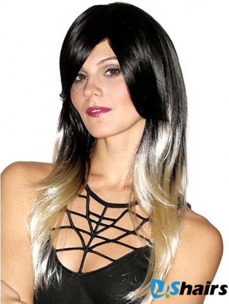 Straight Style 20 inch Ombre/2 Tone With Bangs Long Wigs