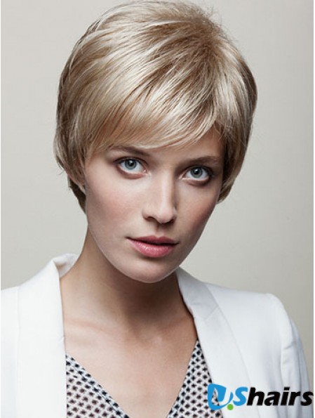 Straight Boycuts 6 inch Fashionable Short Wigs