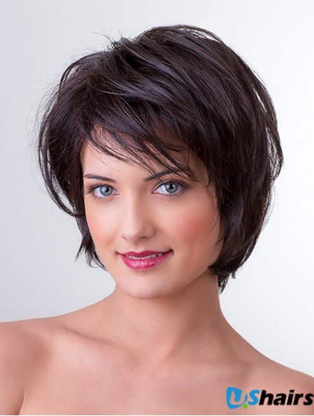 Straight Medium Synthetic Women Wigs UK 