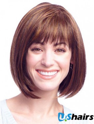 Lace Front Chin Length Straight Auburn Amazing Bob Wigs