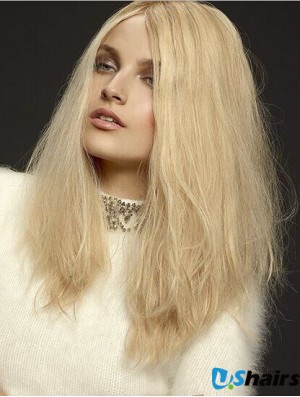 Wavy Layered Lace Front Cheap 18 inch Blonde Long Wigs