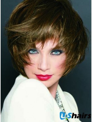 Short Straight Monofilament Blonde Cheapest Bob Wigs