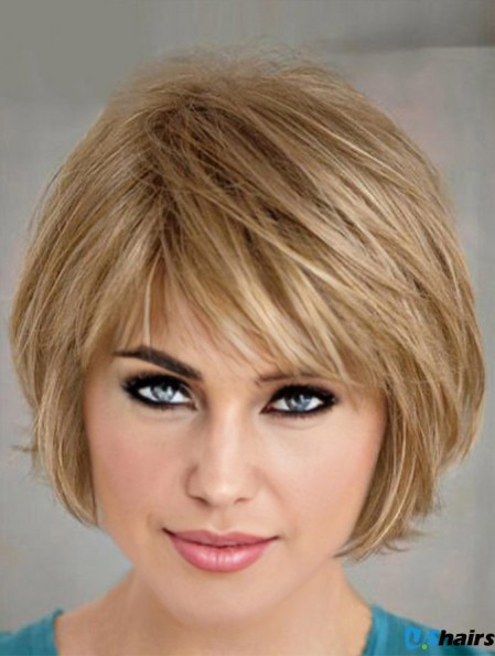 Short Layered Bob Hairstyles Blonde Color Bobs Cut Straight Style