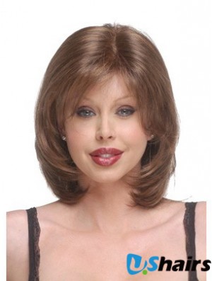 Capless Chin Length Straight Auburn Discount Bob Wigs