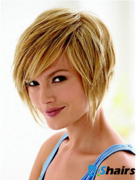 Short Hair Styles Bob With Capless Synthetic Straight Style Bobs