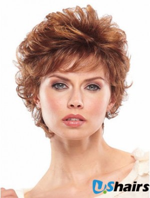 Short Wavy Capless Wigs For Women