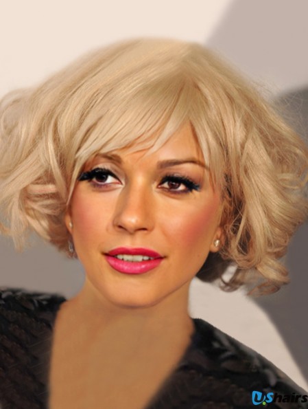 Lady Gaga Wig Chin Length With Bangs Remy Human