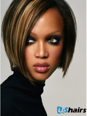 Ombre/2 Tone Straight Bobs Lace Front 10 inch Fashion Tyra Banks Wigs