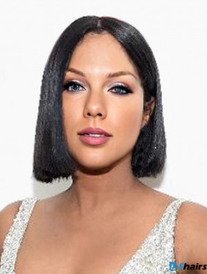 Capless Bobs Straight Chin Length Black Top Toni Braxton Wigs