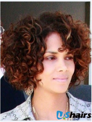 Full Lace Curly Without Bangs Short Perfect 10 inch  Wigs