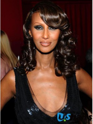 Shoulder Length Wavy Lace Front Auburn 14 inch Amazing Iman Wigs