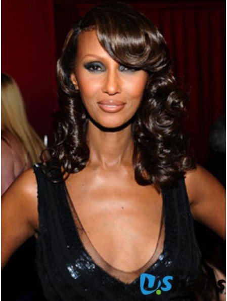 Shoulder Length Wavy Lace Front Auburn 14 inch Amazing Iman Wigs