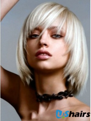 Small Bob Wig With Lace Front Straight Style Chin Length