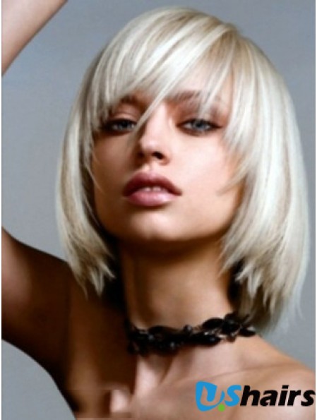 Small Bob Wig With Lace Front Straight Style Chin Length