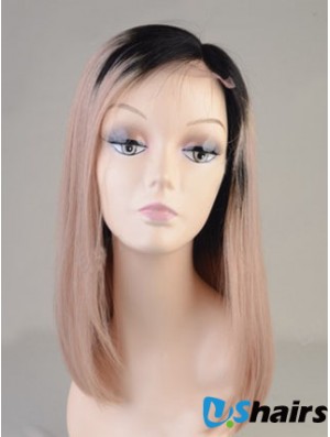 Long Straight Without Bangs Full Lace 14 inch Best Black Women Wigs