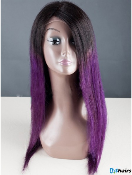 Long Straight Without Bangs Full Lace 18 inch Designed Black Women Wigs