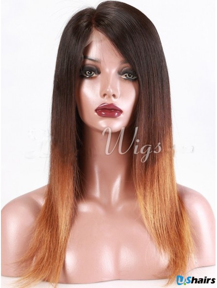 Long Straight Without Bangs Full Lace 18 inch Beautiful Black Women Wigs