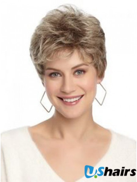 Lace Front Wavy Layered Short 8 inch Hairstyles Human Hair Wigs