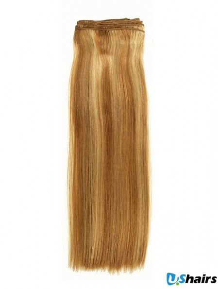 Straight Remy Human Hair Blonde New Weft Extensions