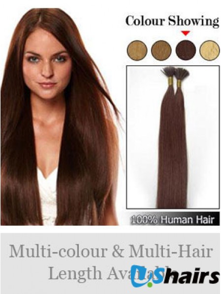 Auburn Straight Stick/I Tip Hair Extensions