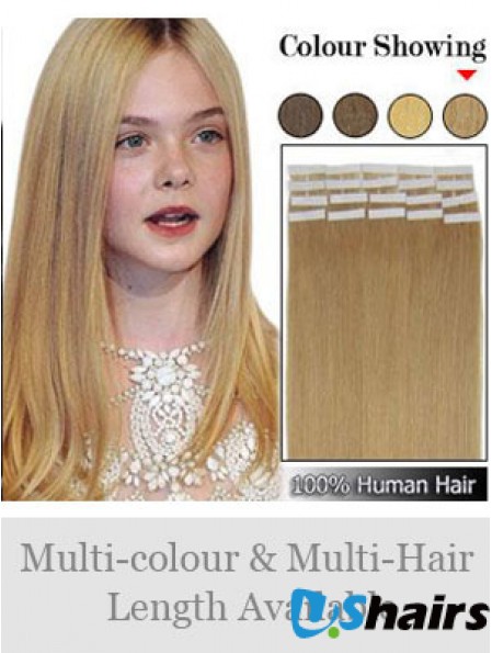 Blonde Straight Perfect Remy Human Hair Tape In Hair Extensions