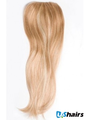 Cheapest Blonde Straight Remy Human Hair Clip In Hairpieces