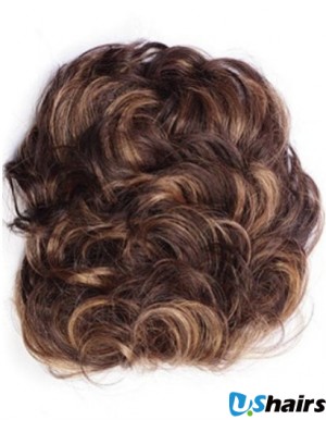 Good Auburn Curly Remy Human Hair Clip In Hairpieces