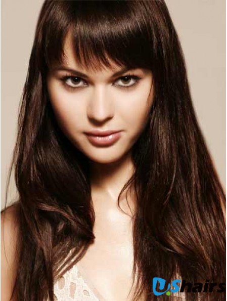 Remy Human Hair Auburn Fringe Extensions