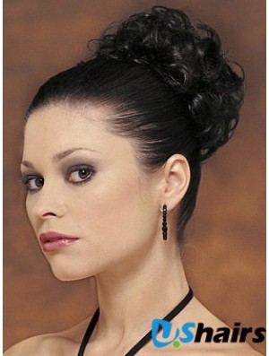 Black Big Bun Hair Piece